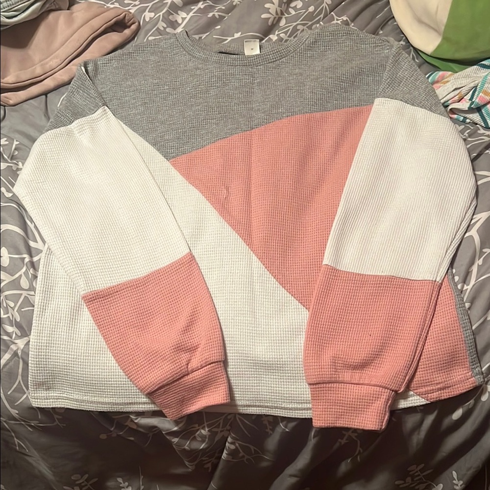 Colorblock Long Sleeve Sweater